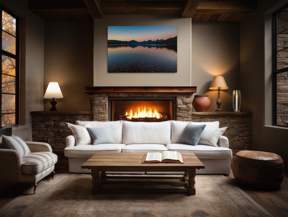 Glacier National Park Print, Lake McDonald Sunset Wall Art, Fine Art