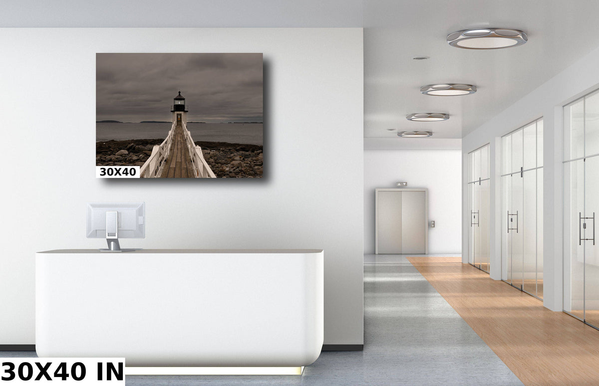 Marshall Point Lighthouse Print, Storm Coast Port Clyde Maine Art