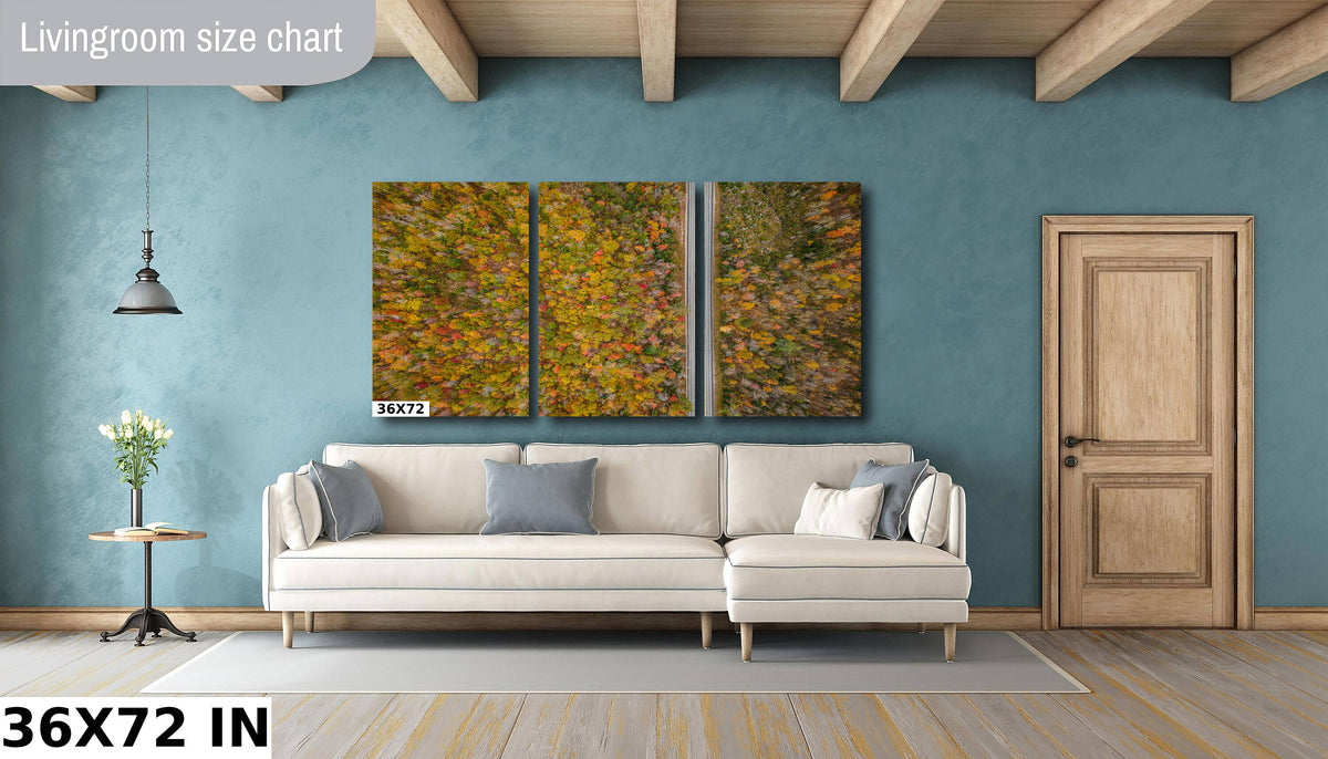 White Mountains Fall Print, New Hampshire Autumn Wall Art, Decor
