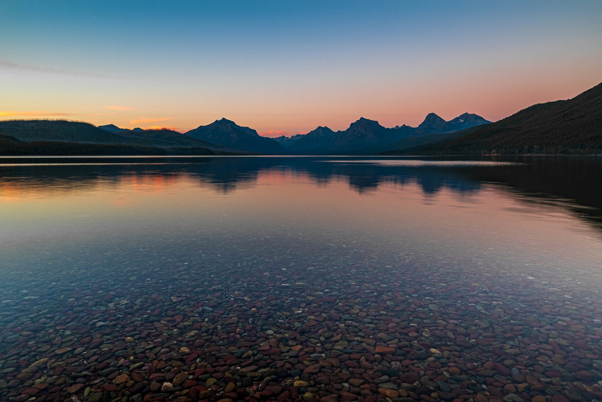 Glacier National Park Print, Lake McDonald Sunset Wall Art, Fine Art