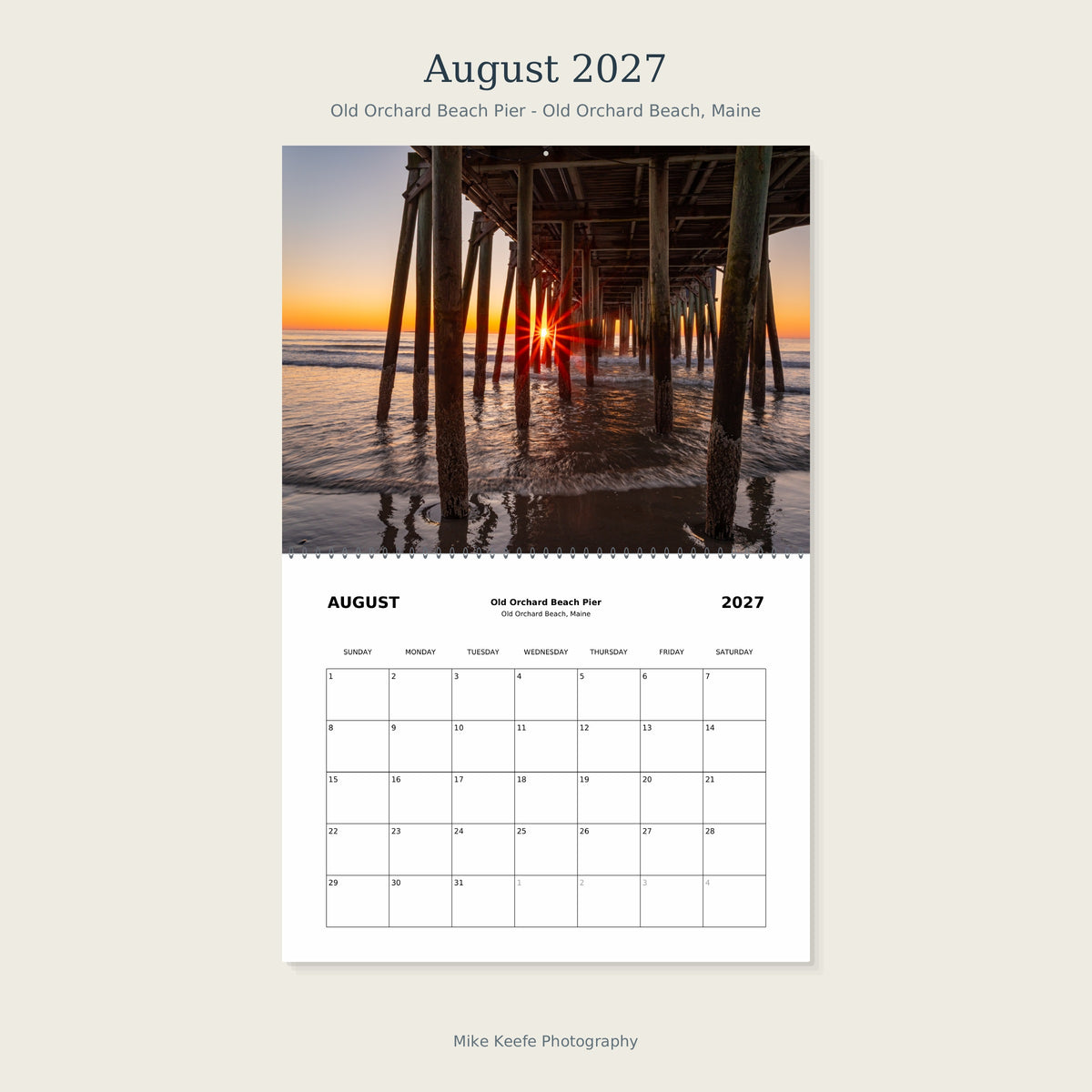 2027 Maine Lighthouses & Coastal Landscapes Wall Calendar