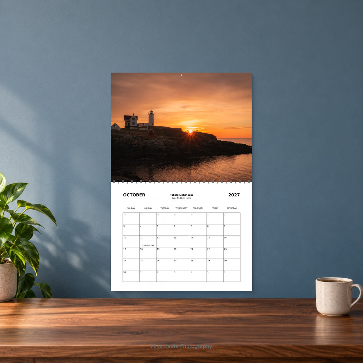 2027 Maine Lighthouses & Coastal Landscapes Wall Calendar