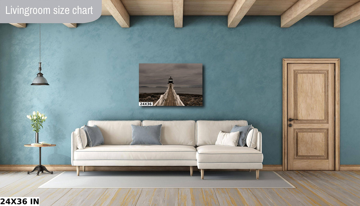 Marshall Point Lighthouse Print, Storm Coast Port Clyde Maine Art