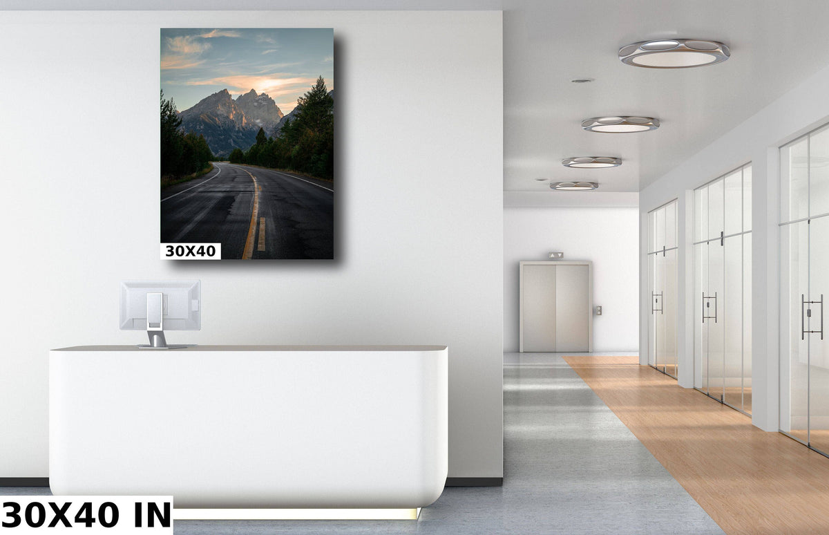 Grand Teton Wall Art, Jenny Lake Road Print, Wyoming Photo Art