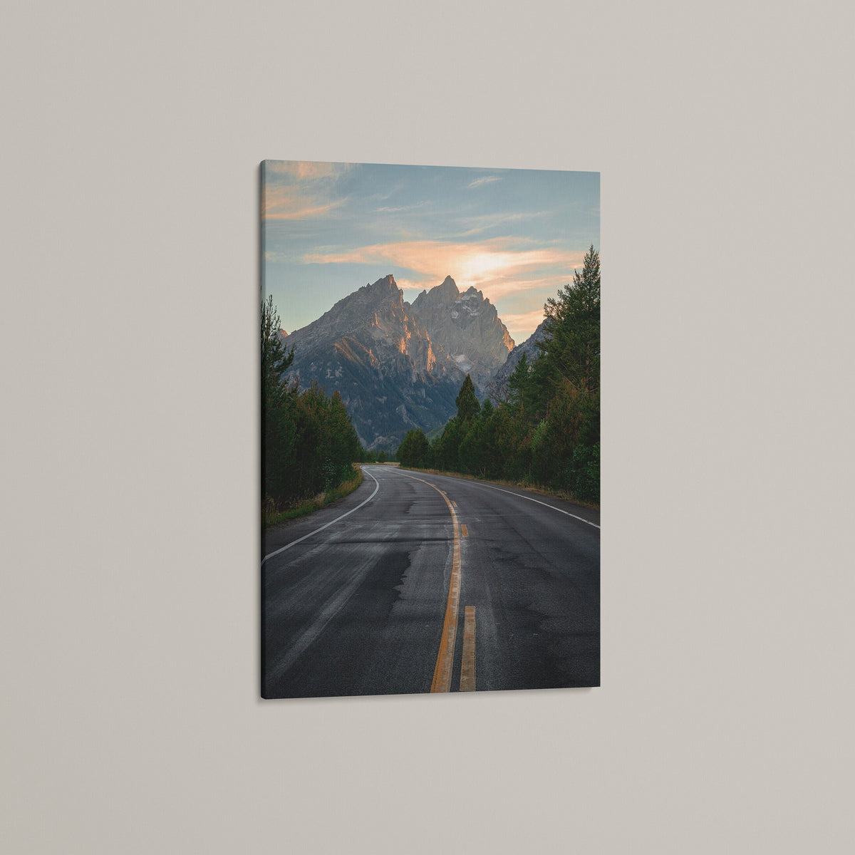 Grand Teton Wall Art, Jenny Lake Road Print, Wyoming Photo Art