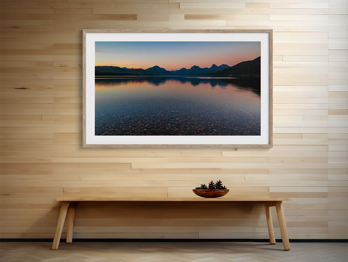 Glacier National Park Print, Lake McDonald Sunset Wall Art, Fine Art