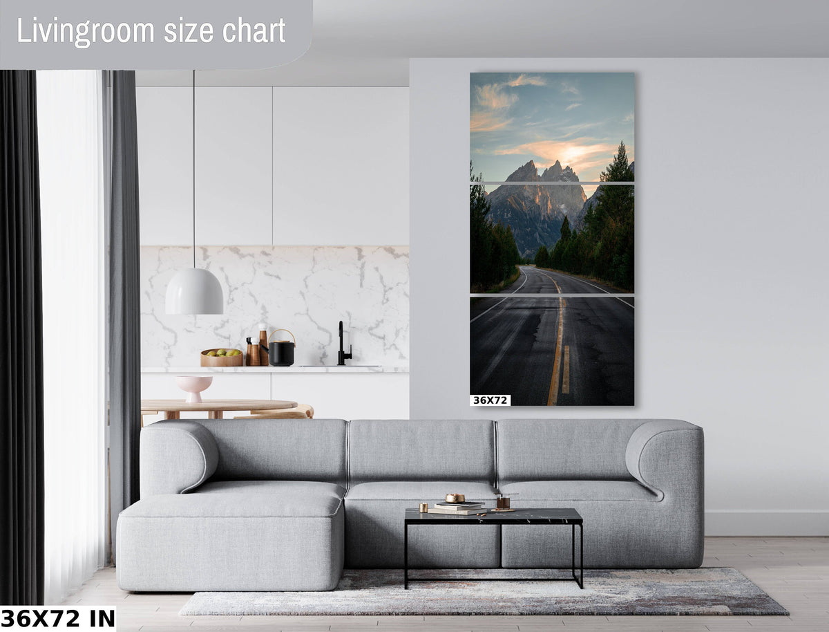 Grand Teton Wall Art, Jenny Lake Road Print, Wyoming Photo Art