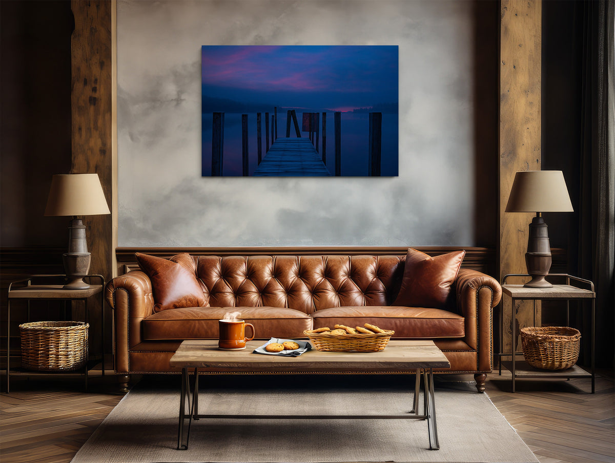 Lake Winnipesaukee Print, Dock Photo, New Hampshire Lake House Art