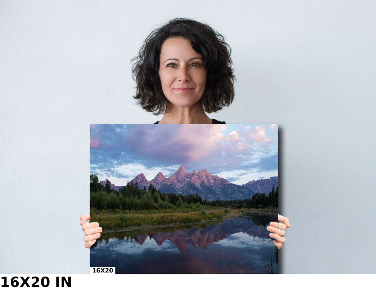 Grand Teton Sunrise Print, Schwabacher Landing National Park Art
